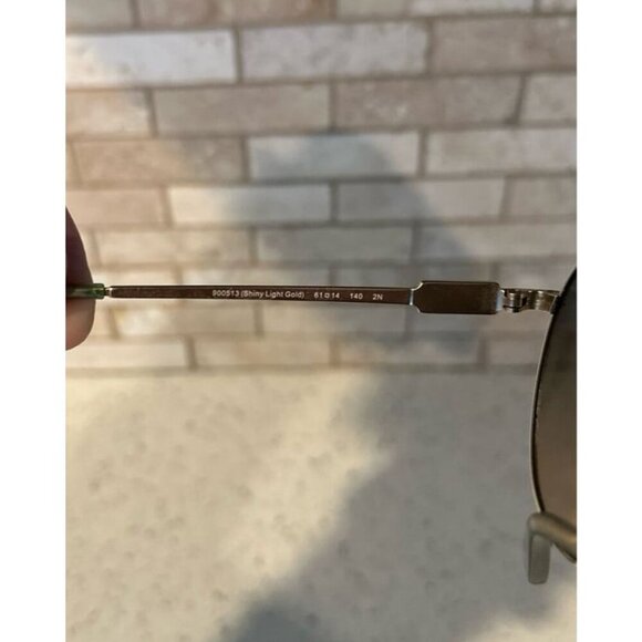 COACH WOMEN SUNGLASSES HC7140 CD474 Shiny‎ Light Gold / Grey Gradient Polarized main image 6